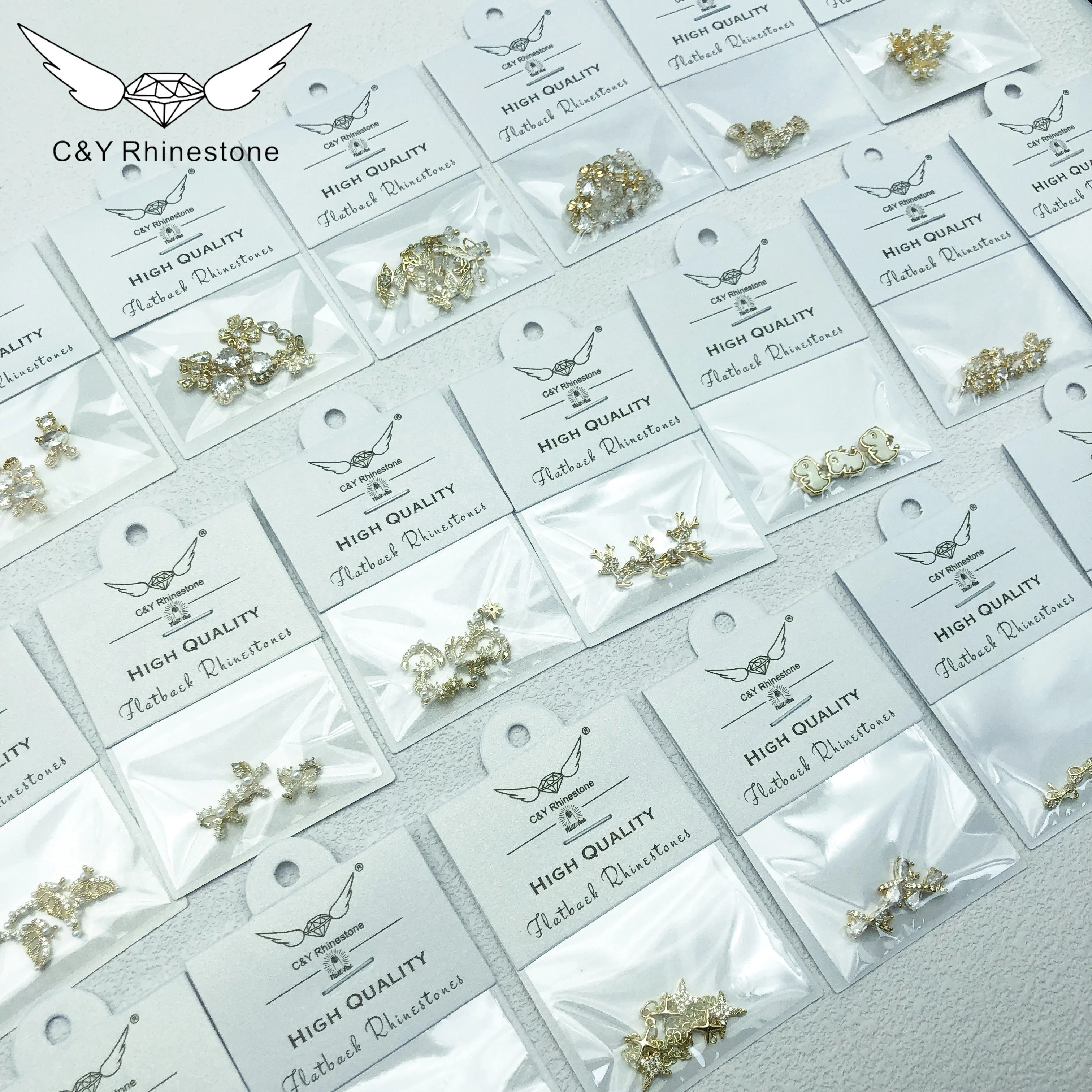 CY Nail Art designer 3d Jewelry Alloy Zircon Fingernail Luxury Accessories Planet Nail Charms