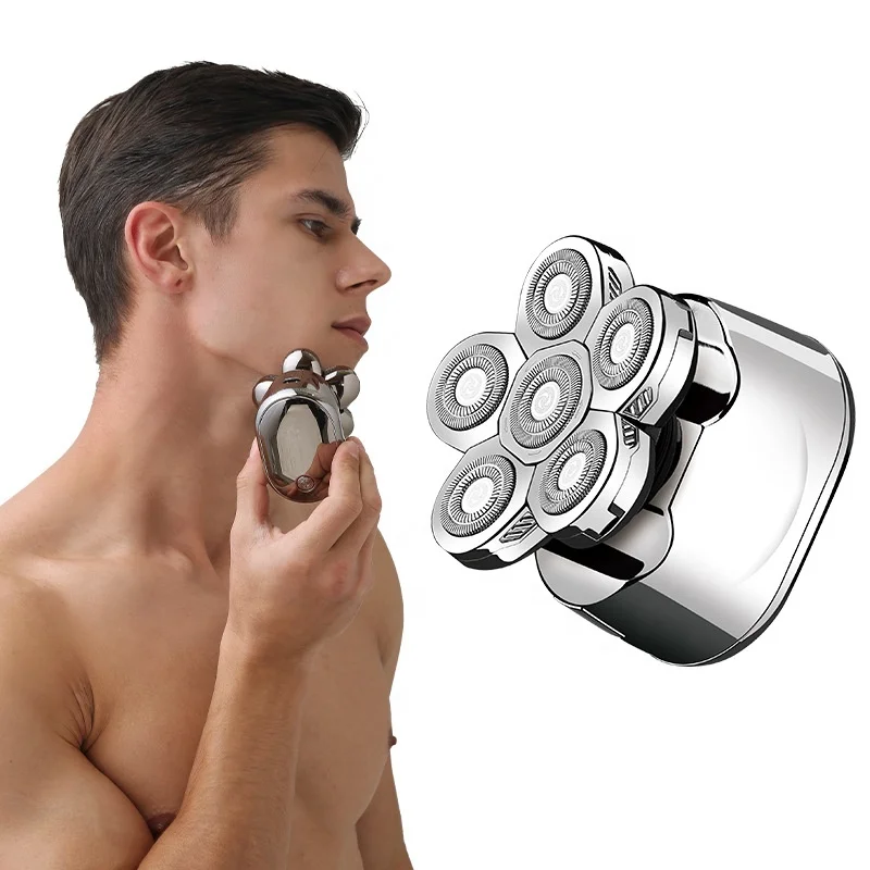 waterproof six rotary heads hair professional electric 6 in 1 men