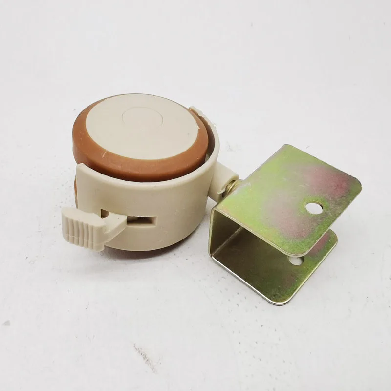 16+Years Factory Solid wood furniture universal flip/ P-shaped /screws/splint/stem rubber brake caster wheel for crib