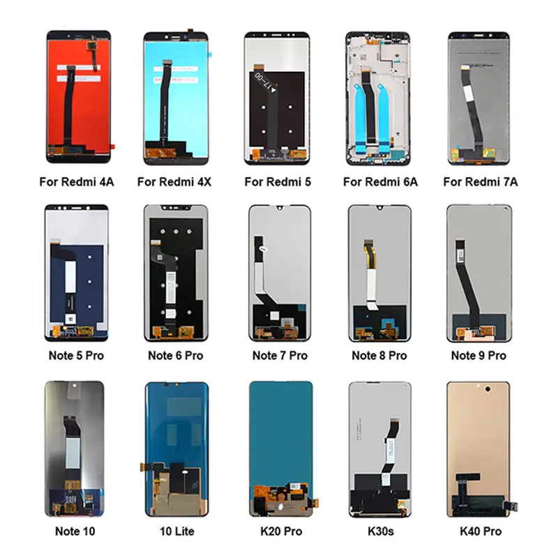 Mobile phone lcds for Xiaomi, lcd screen for Xiaomi Redmi, LCD display for Xiaomi redmi note 9 10 11 pro replacement