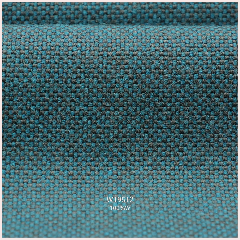 Gorgeous Woolen Woven 100% Wool Upholstery Fabric For Sofa Panel Pillow