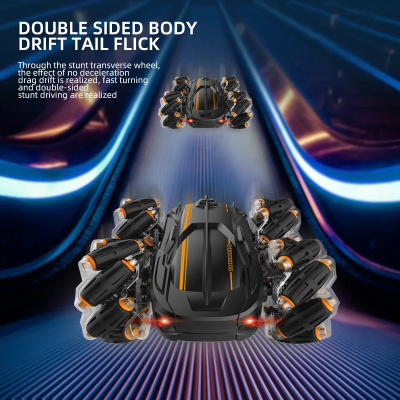2024 New Product Drift Double Sided Stunt Car Charging High Speed Climbing Off Road Remote Control Car Toys for Kids