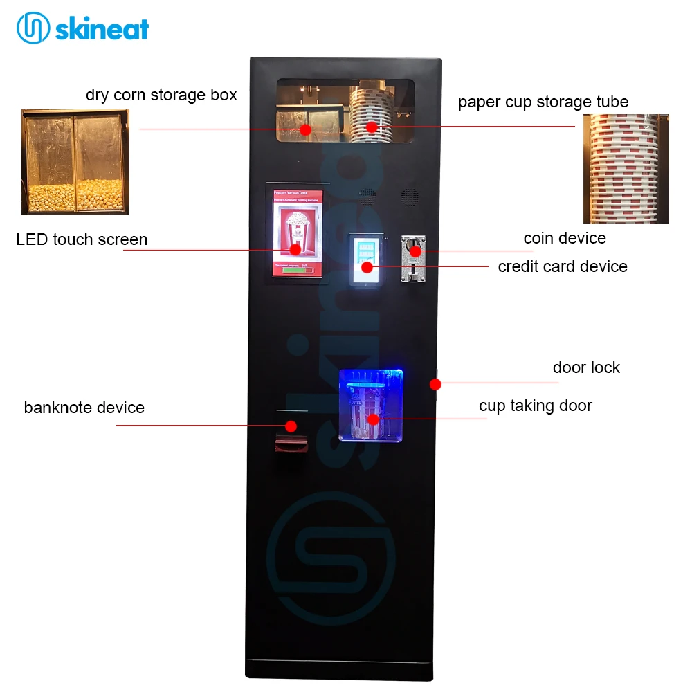Full-Automation/Automatic/Perfect Automatic/Supermatic Popcorn Robot Electric Corn Popcorn Vending Machine
