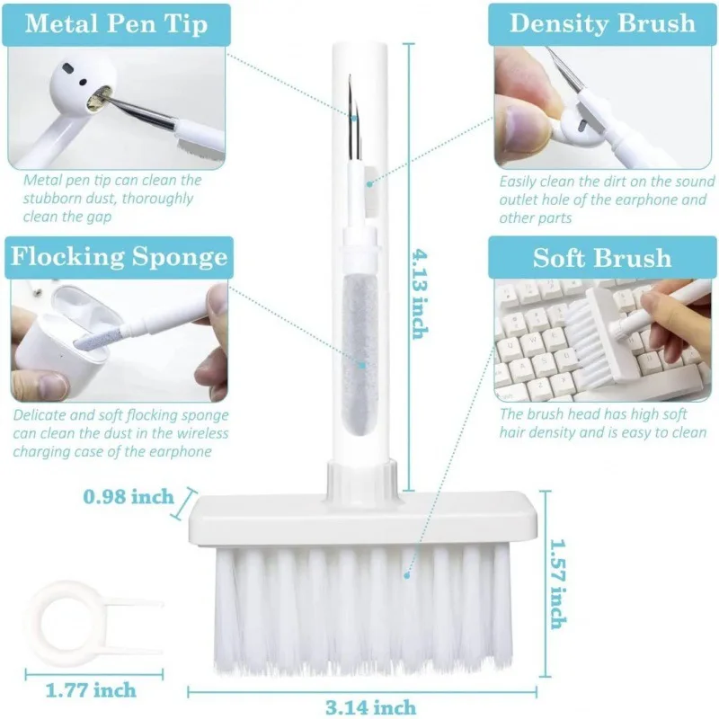 Keyboard Cleaning Brush Computer Earphone Cleaning tools Keyboard Cleaner keycap Puller kit for PC Airpods Pro 1 2