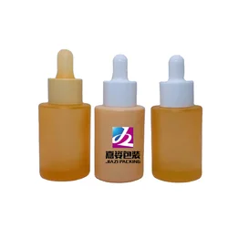 Luxury Empty 15ml 30ml Frosted Glass Face Oil Serum Bottle Packaging 30ml 50ml Glass Pump Cosmetic Serum Oil Dropper Bottle