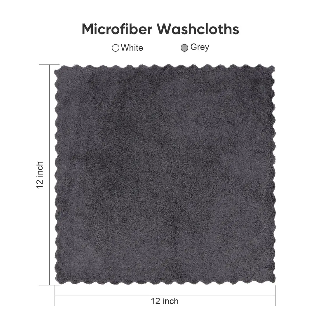 12 x 12 inches Ultra Soft Washcloths 48 Pack Premium Microfiber Towel Sets Absorbent and Quick Drying Coral Velvet Washcloth