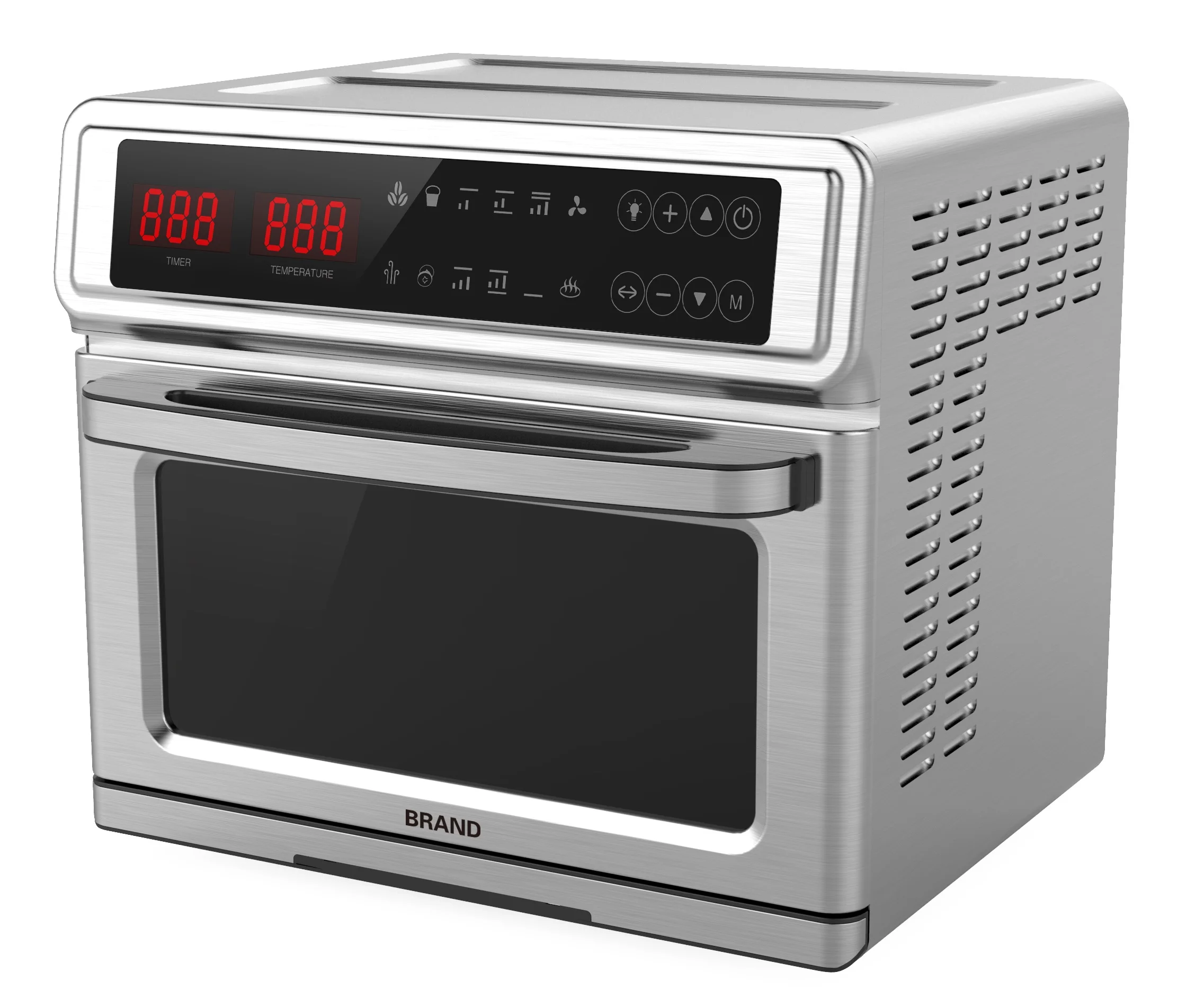 
Air Fryer Oven - Air fryer/Rotiserie/Dehydrator/Oven, 8 in 1 cooking features, steel inner cabinet food safety 