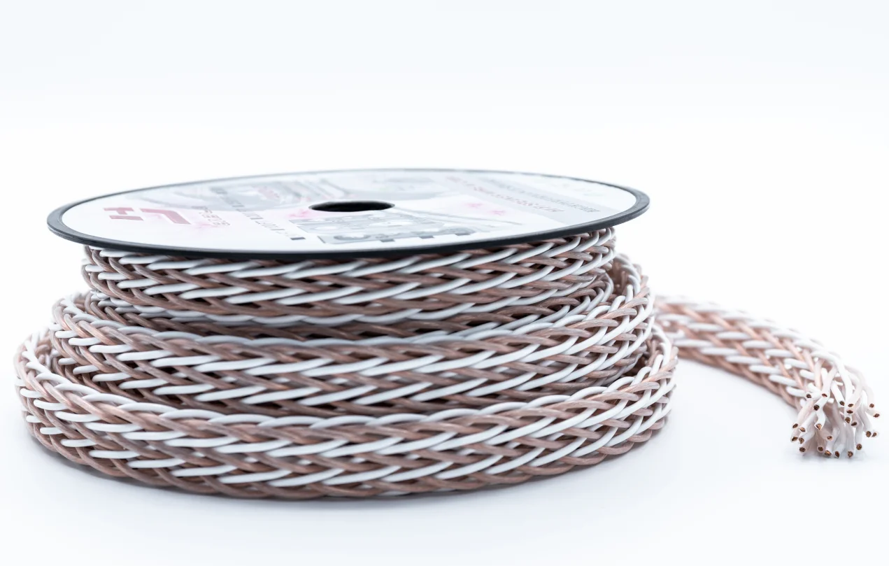 Модный акустический кабель высокого качества 16C Плетеный HIFI динамик