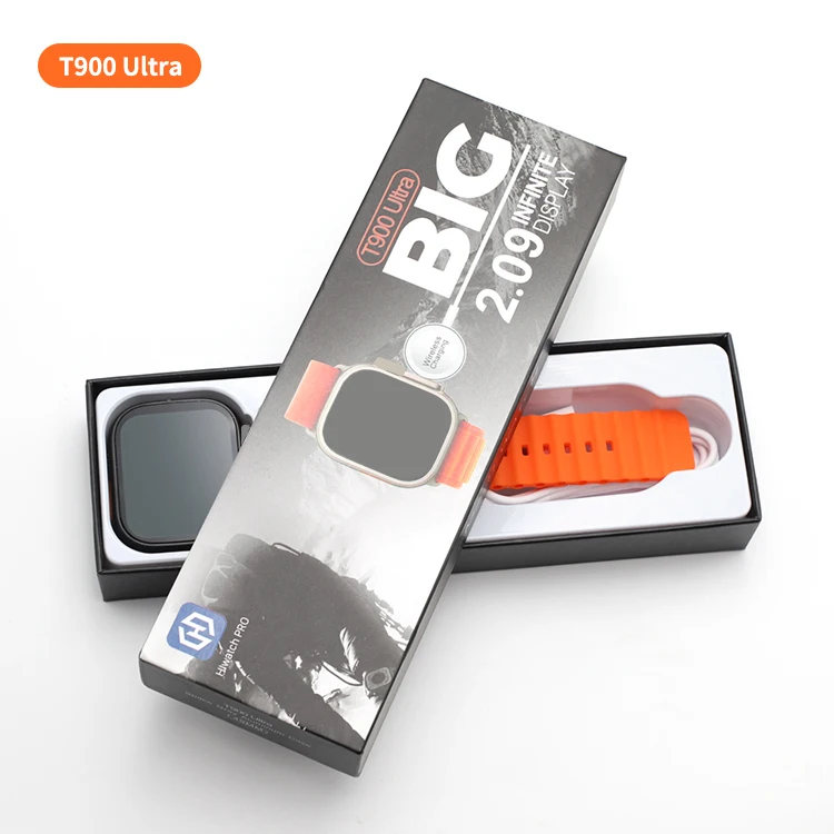 Новинка 2023, спортивные Смарт-часы Reloj T900 Ultra 2,09 дюйма, 8 серии, смарт-часы с датчиком кровяного давления, уровня кислорода в крови, Смарт-часы T900 Ultra