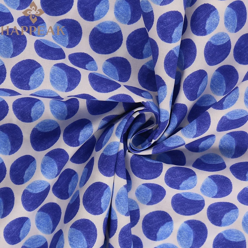 High Quality 60s Cotton Voile Fabric Custom Printing Polka Dot Cotton Fabric for Clothes