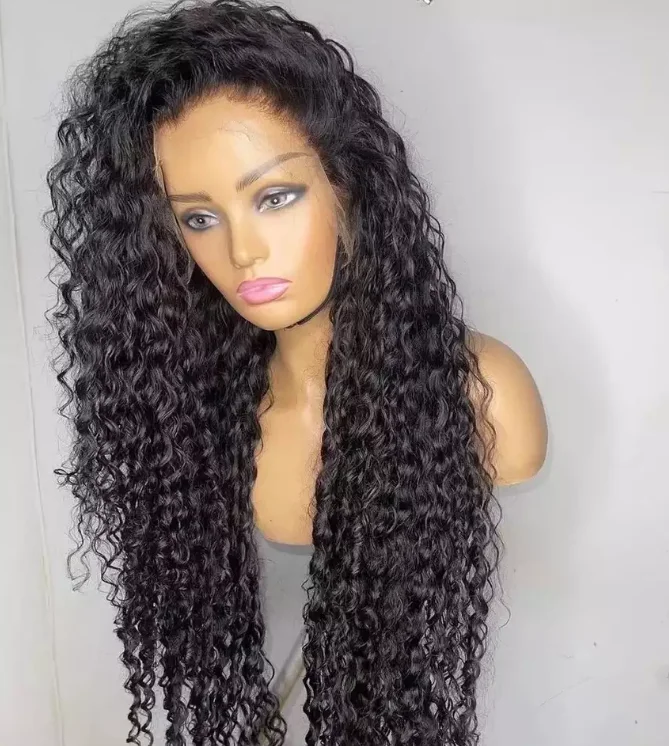 150% 180% плотность парик из человеческих волос без клея натуральных необработанных для черных женщин