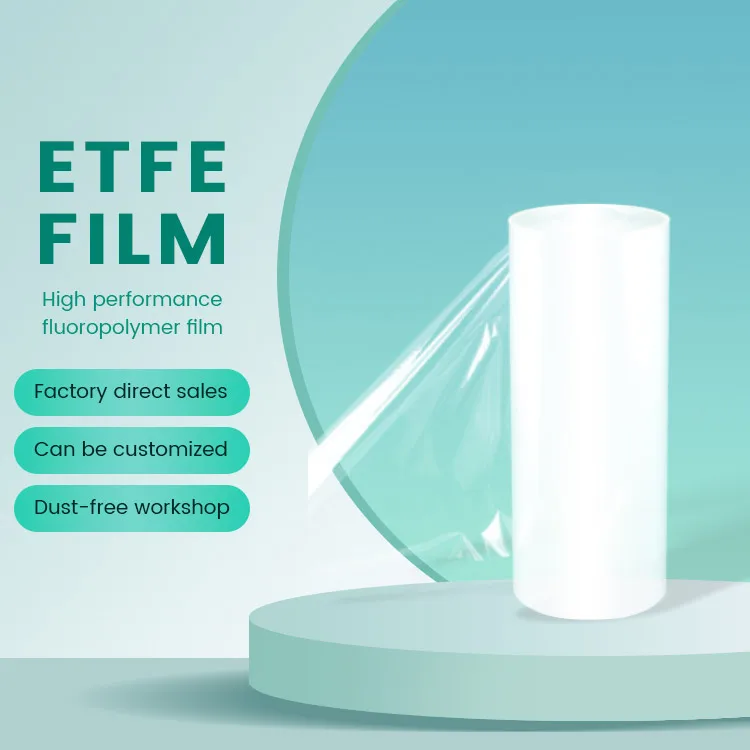 Пленка etfe теплица ETFE/ECTFE пленка для полугибких солнечных панелей с толщиной 25 микрон/50 микрон