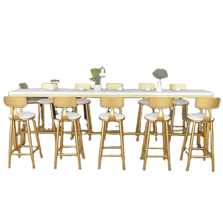 Commercial General Use furniture modern high bar table with wood top