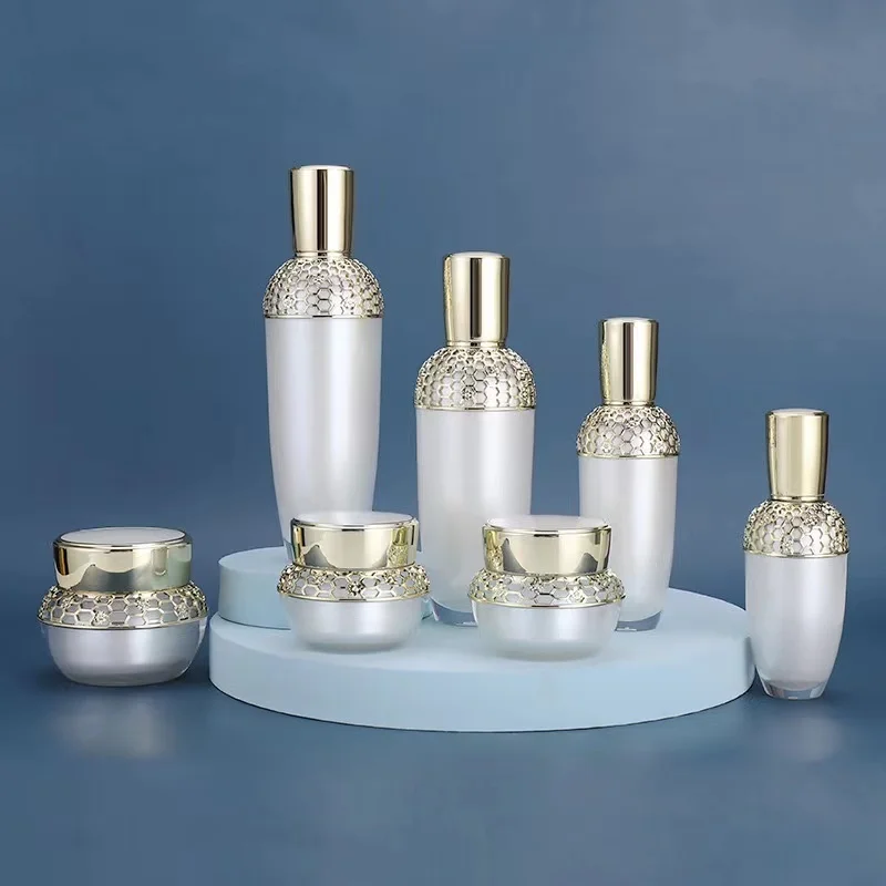 15g 30g 50g 30ml 50ml 100ml 120ml fancy luxury acrylic plastic skin care cream jars cosmetic lotion bottles