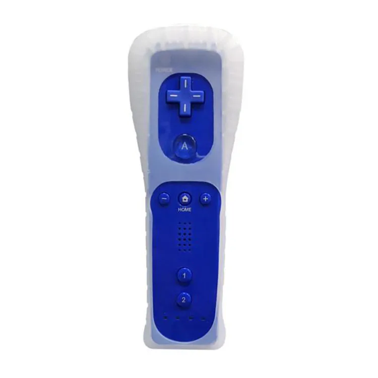 Для Nintendo Wii & U беспроводной пульт дистанционного управления Джойстик Геймпад 2 в 1 встроенный датчик движения плюс с силиконовым чехлом