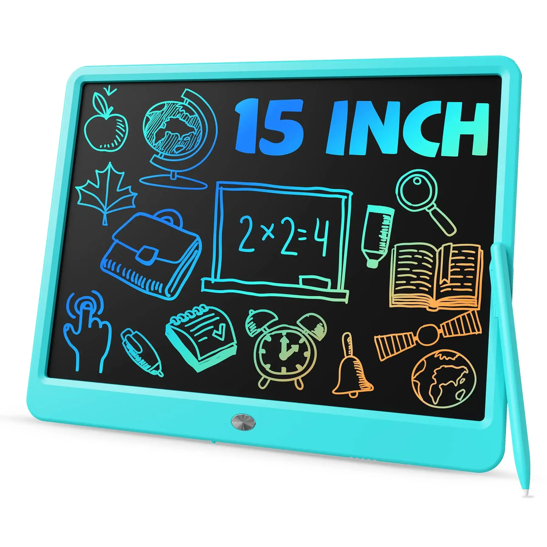 Large Screen Colorful lcd writing tablet 15 inch kids writing board drawing pad for toddlers