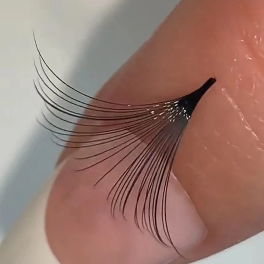 Korean pbt fiber lashes supplies 5-25mm C CC D DD L M curl lashes trays easy fan super soft eyelash extension