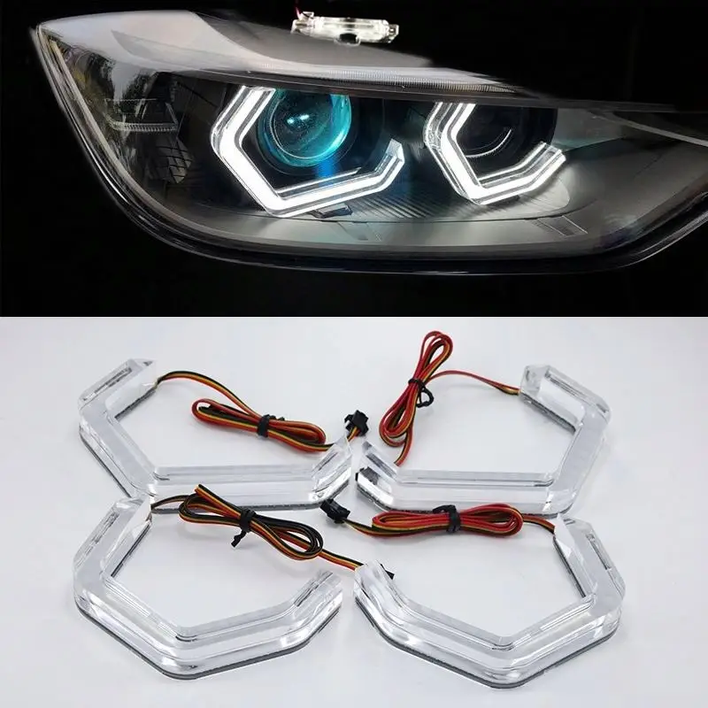Iconic RGBW Chasing Controller Car lights LED Angel Eyes for BMW E90 E60 F30 F32 F80 F82 M5 M3 M4