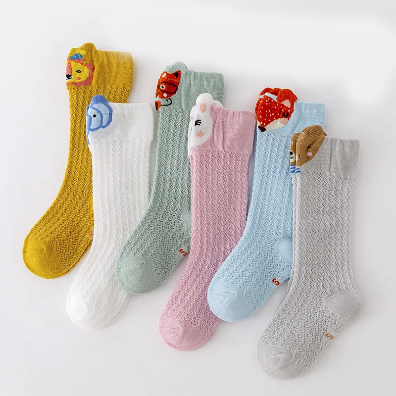 Summer Cotton Sexy Silk Stockings for Baby Girls Non-Slip High Heel Foot Design Breathable and Thin Casual Type