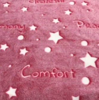 Fleece Sofa Blanket Throw Super Soft Luminous Glow in The Dark Flannel 100% Polyester Square Adults Winter OEKO-TEX STANDARD 100