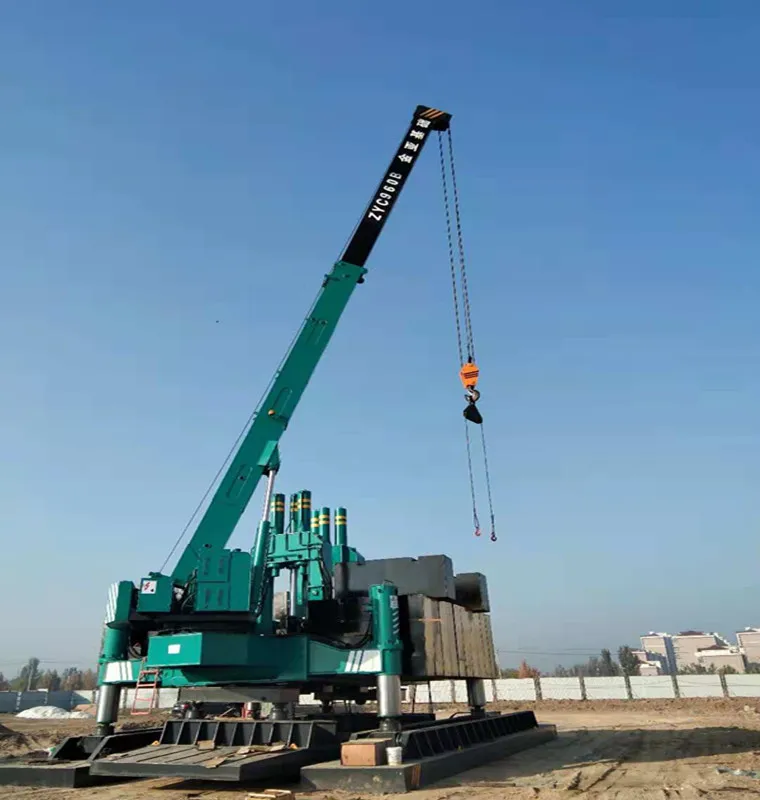 220 ton pile driver guardrail installation No noise, no pollution, no vibration Jack in pile construction machinery equipment