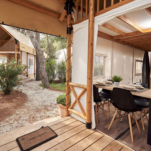 Customized Outdoor Luxury Waterproof Hotel Canvas Glamping Safari Tent