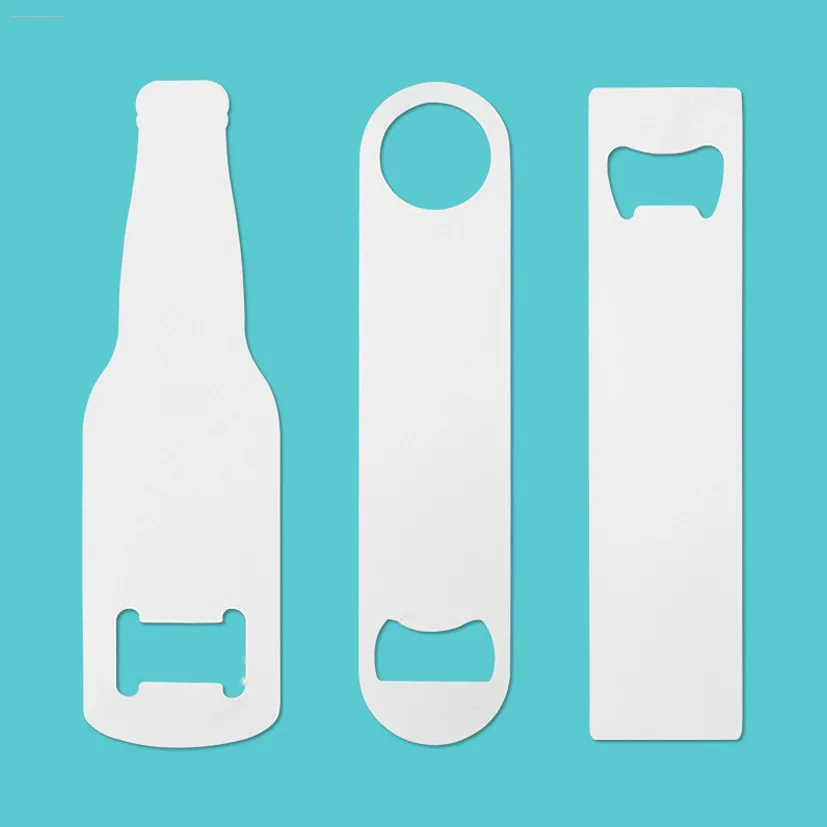 Stainless Steel Double Sides Printing Sublimation Bottle Opener Beer Bottle Opener Corkscrew