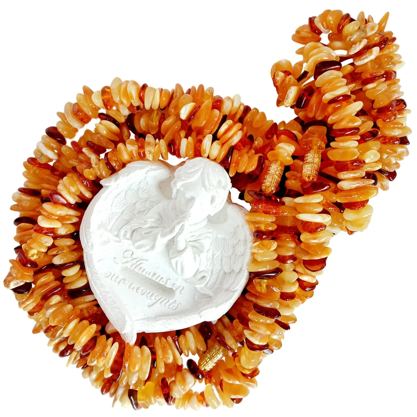 Free-shape yellow amber Natural Baltic Amber made with irregular stones