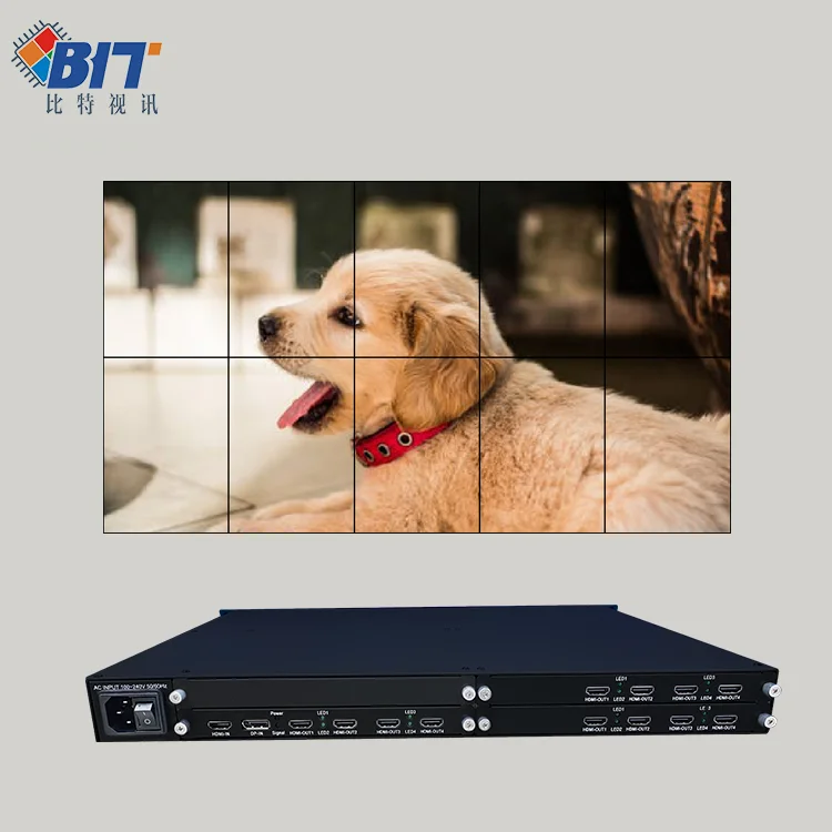Bitvisus M x N video wall controller 4k video wall solution and central control system