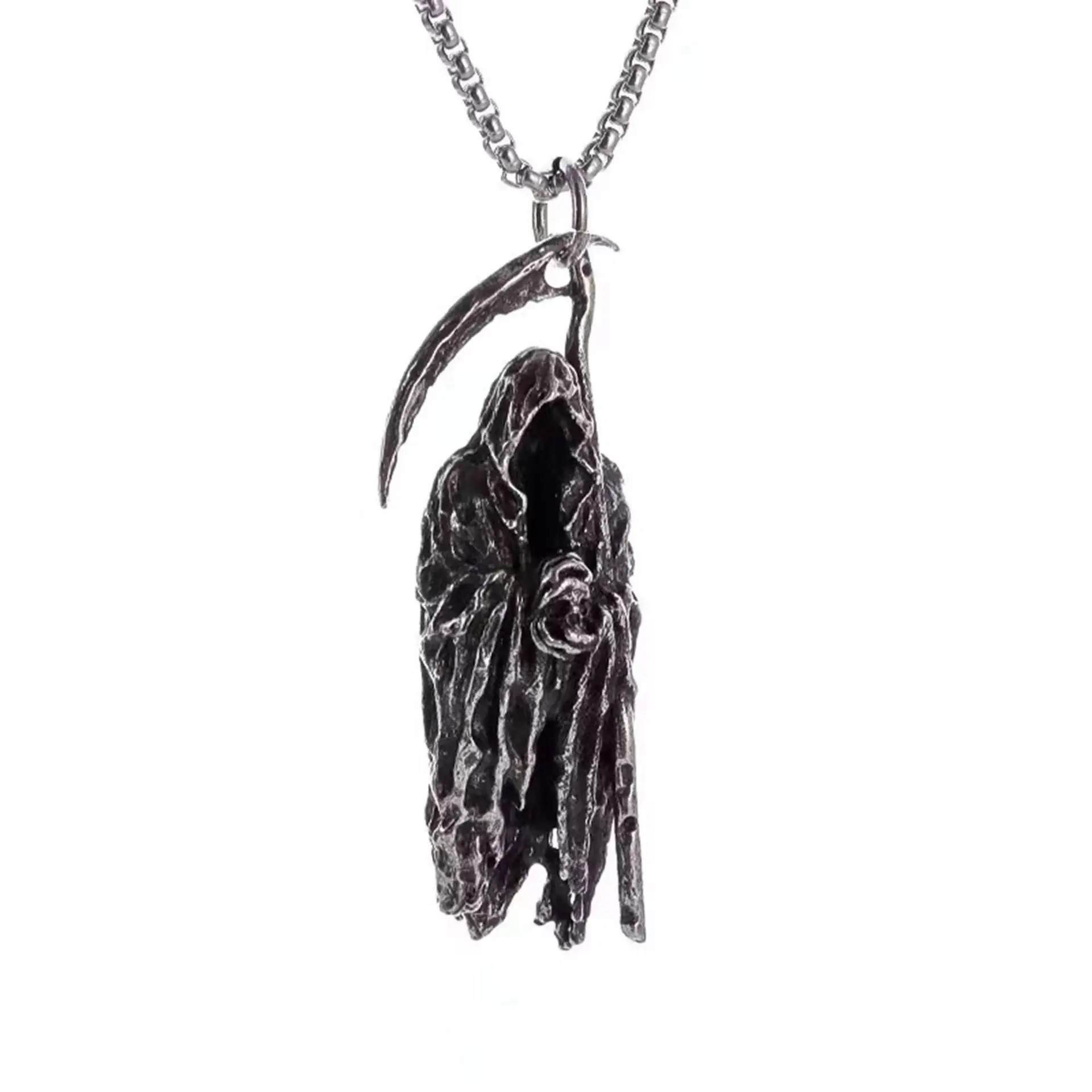 YW New Sickle Death Necklace Fashionable Dark Gothic Style Jewelry Necklaces For Women