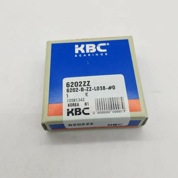 Deep groove ball bearing KBC brand 6202 zz 6208 zz6209 zz  bearing made in korea