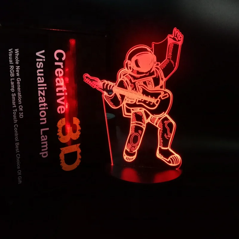 2024 B2C Hot Selling Anime 3D Lamps Factory Directly Customize Design Accept USB Night Light With Touch/Remote Control 16 Colors