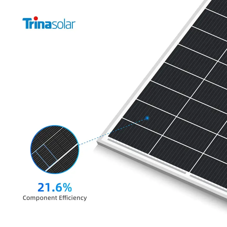 TSM-DE21 Tier 1 Trina brand 645 watt 665w PV modules 11BB 12BB PERC type mono solar panels