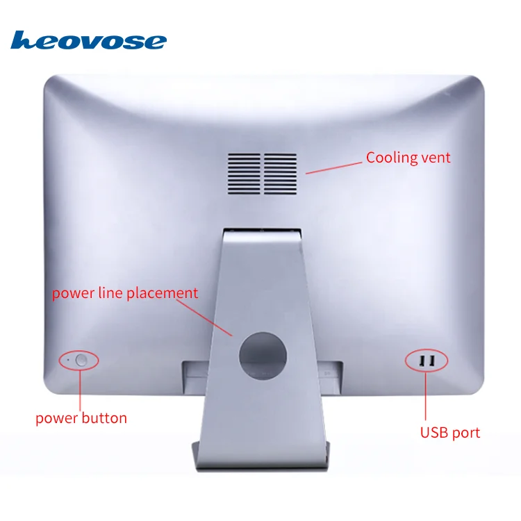 21.5Inch Core I3 I5 i7 Desktop Computer With Office Gaming Touch Monitors Barebone All In One PC LED