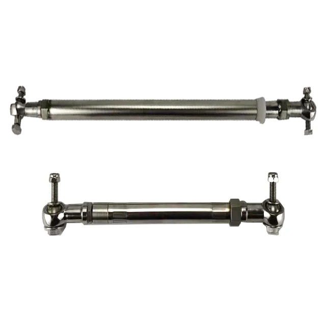 Double machine connecting rod  link for twin outboard engines