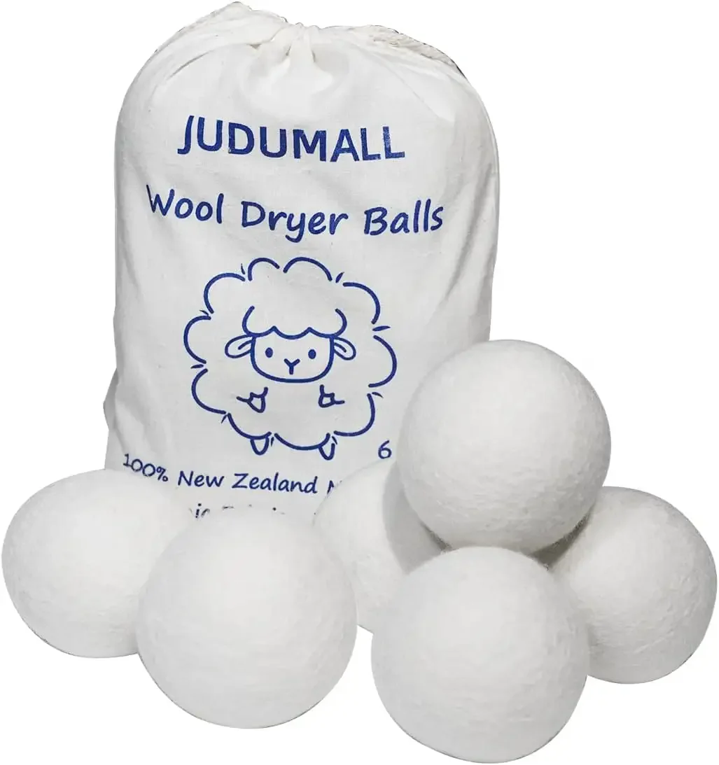 Pure Wool Anti-Entanglement Reusable Prevent Static Electricity Softener Sticky Hair Washing Machine Wool Dryer Balls