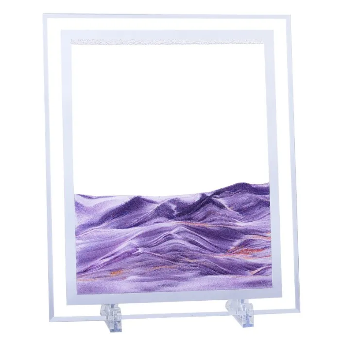 Rectangle Moving Sand Art Picture Dynamic modern Picture Desktop Art for Home Decor and Office table moving sand ornaments