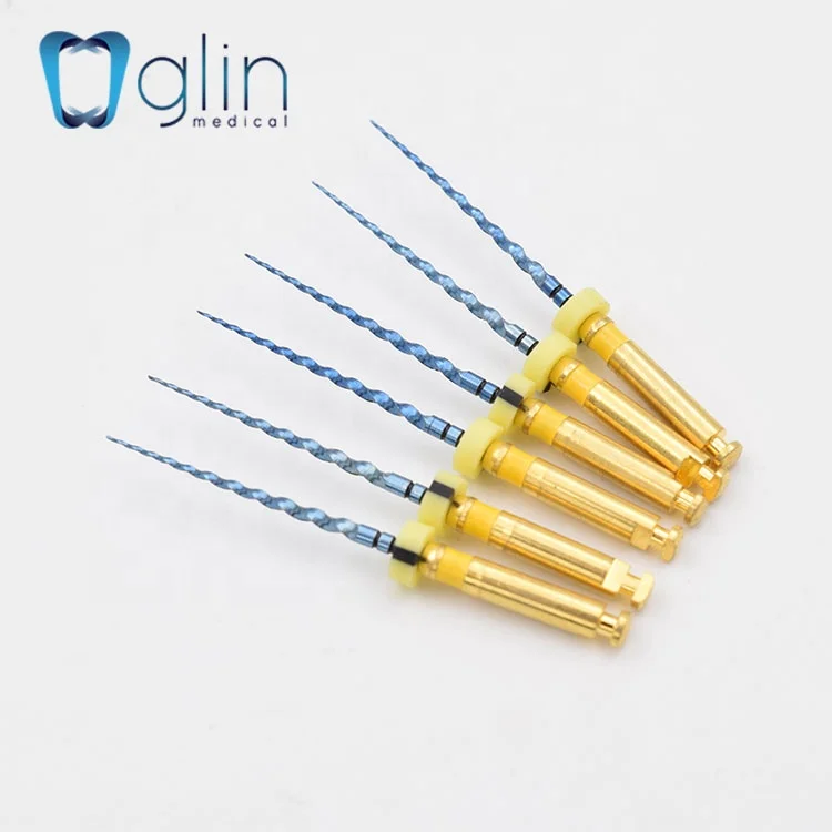 Гибкие стоматологические поворотные файлы с синей активацией тепла 21/25 мм F1 использование