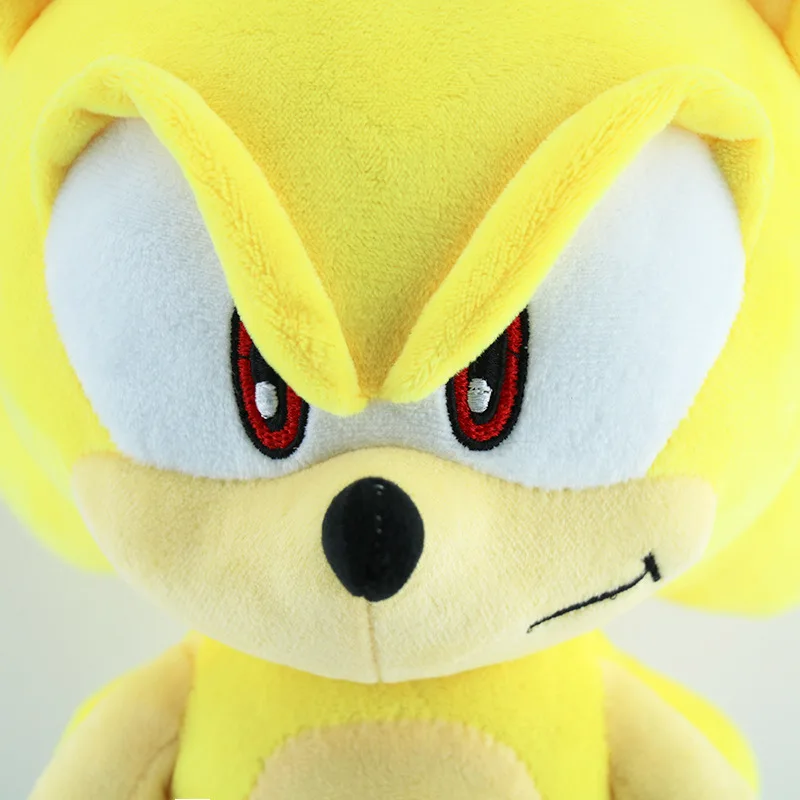 New 30CM Super Sonic Hedgehog Mouse Plush Doll Hedgehog Doll Cartoon Anime Movie Accessory Toy Gift