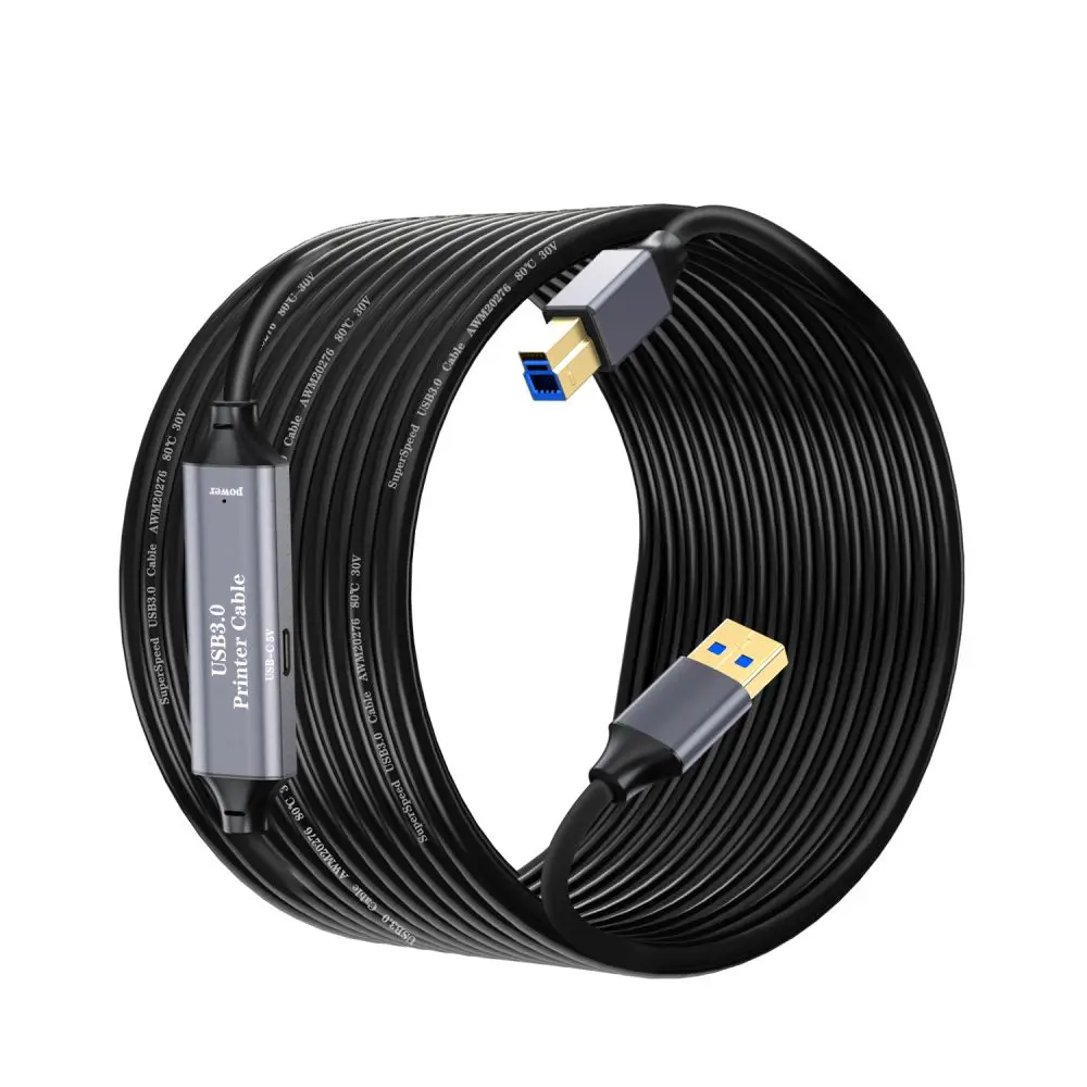 Senye cable high speed USB3.0 AM-BM Extension cord for laptop/PC/Tablet/camera/printer 5M/10M/12M/15M/20M/25M/30M