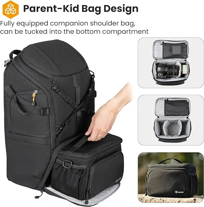 Free sample 20L Camera Backpack for DSLR and Mirrorless cameras and lenses, including supertelephoto zooms