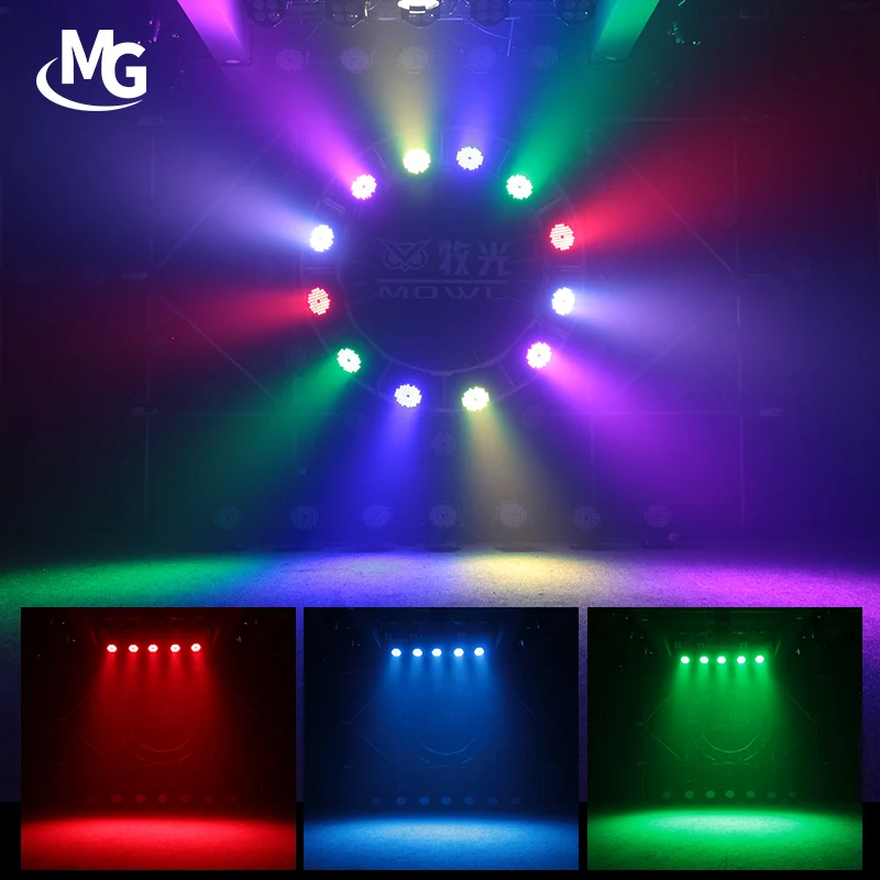 Световой сценический эффект освещения DJ Par LED 54x3 Вт RGBW DMX 512 звуковые активируемые СВЕТОДИОДНЫЕ Лампы Can сценические огни с дистанционным управлением