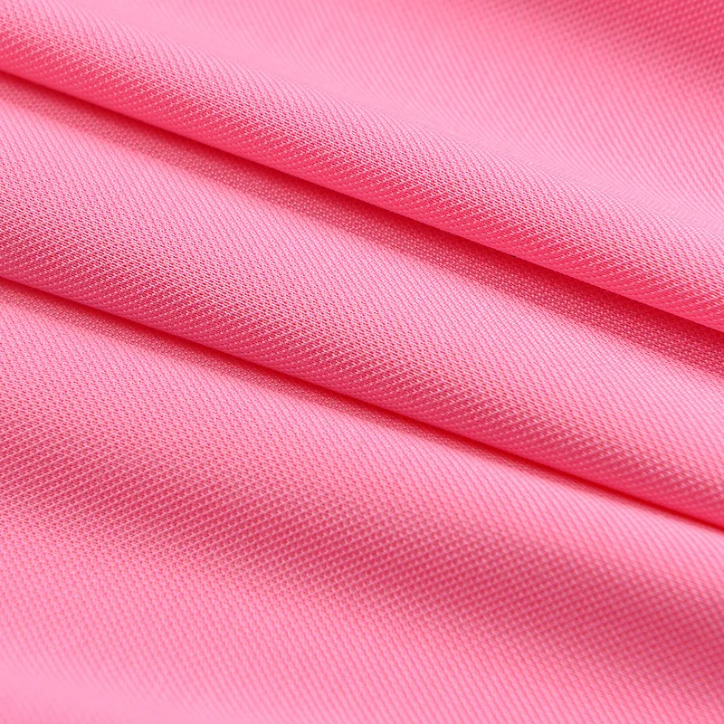 High quality 85% polyester 15% cotton knitted double-sided pique fabric for high-end POLO shirts