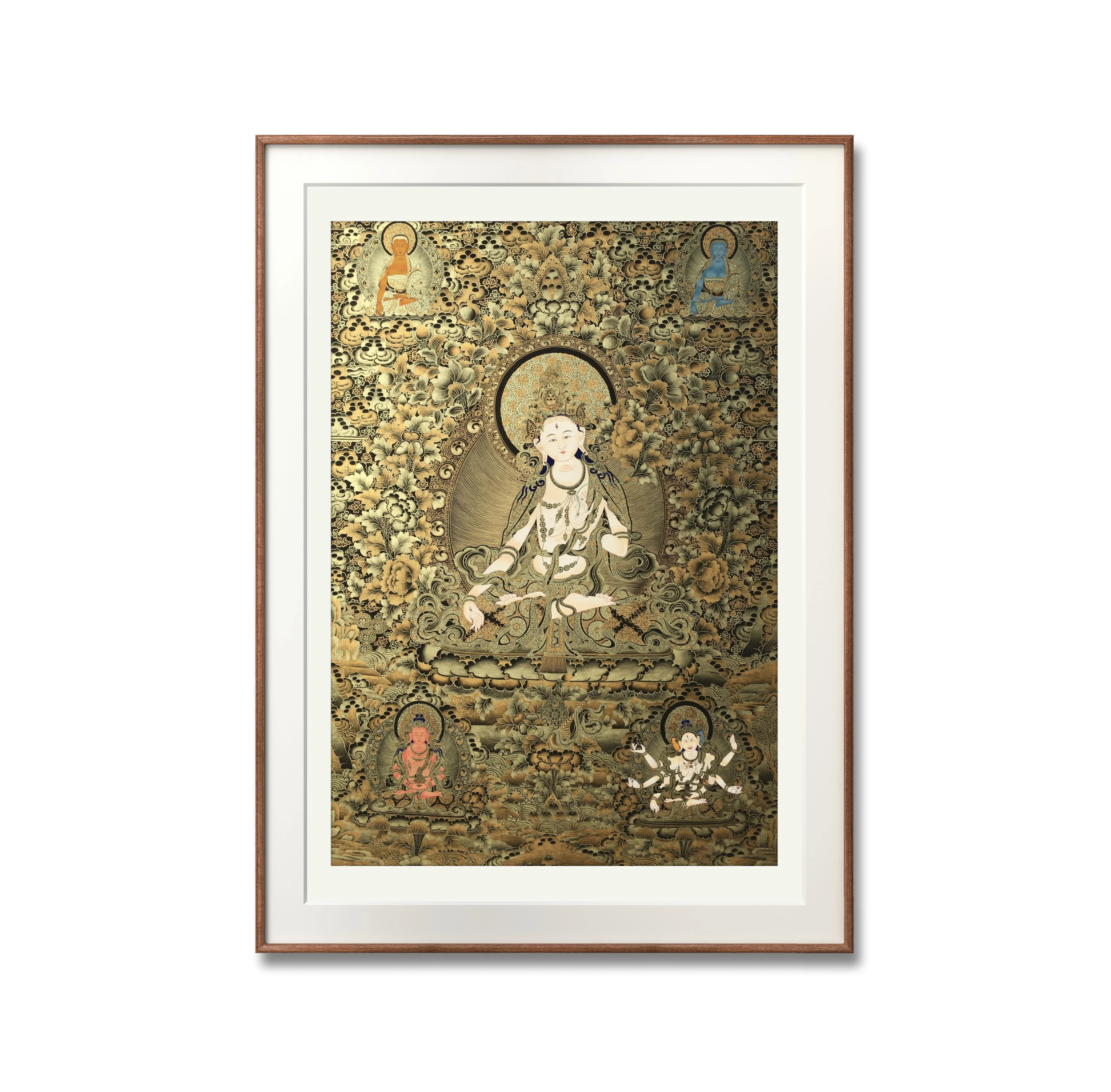 Картина будды минеральный пигмент картина thangka любезно тара рисованная из чистого