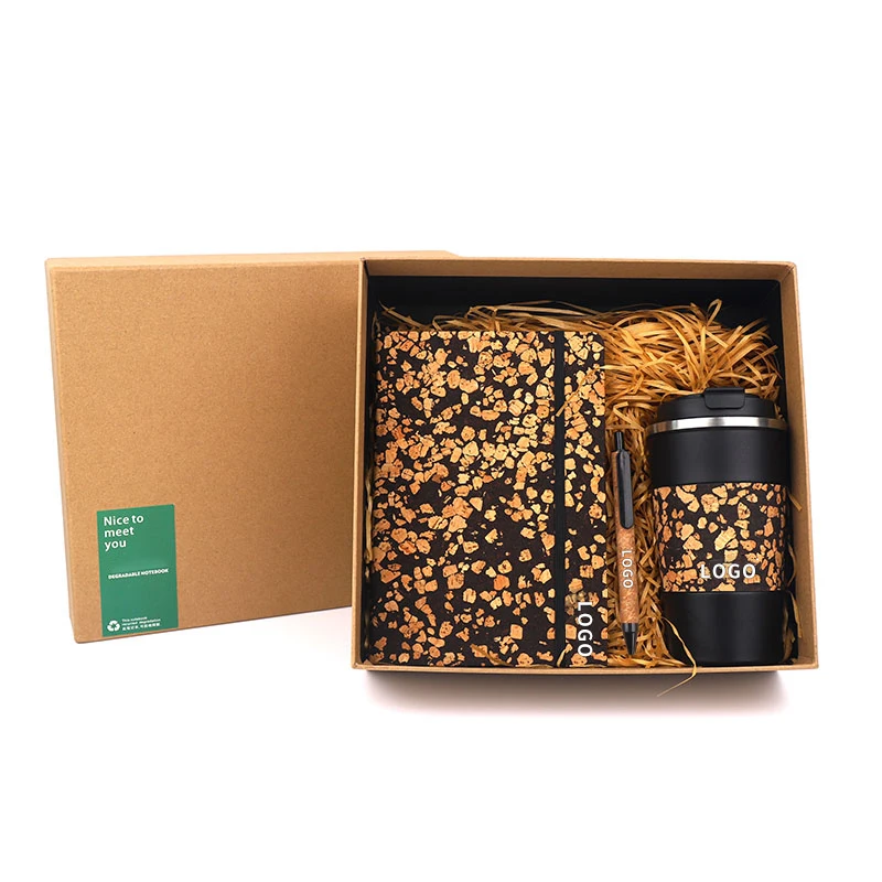 Gadget 2023 2024 new arrival werbegeschenk mit logo go green coffee grounds notebook coffee mug gift box set for xmas gift set