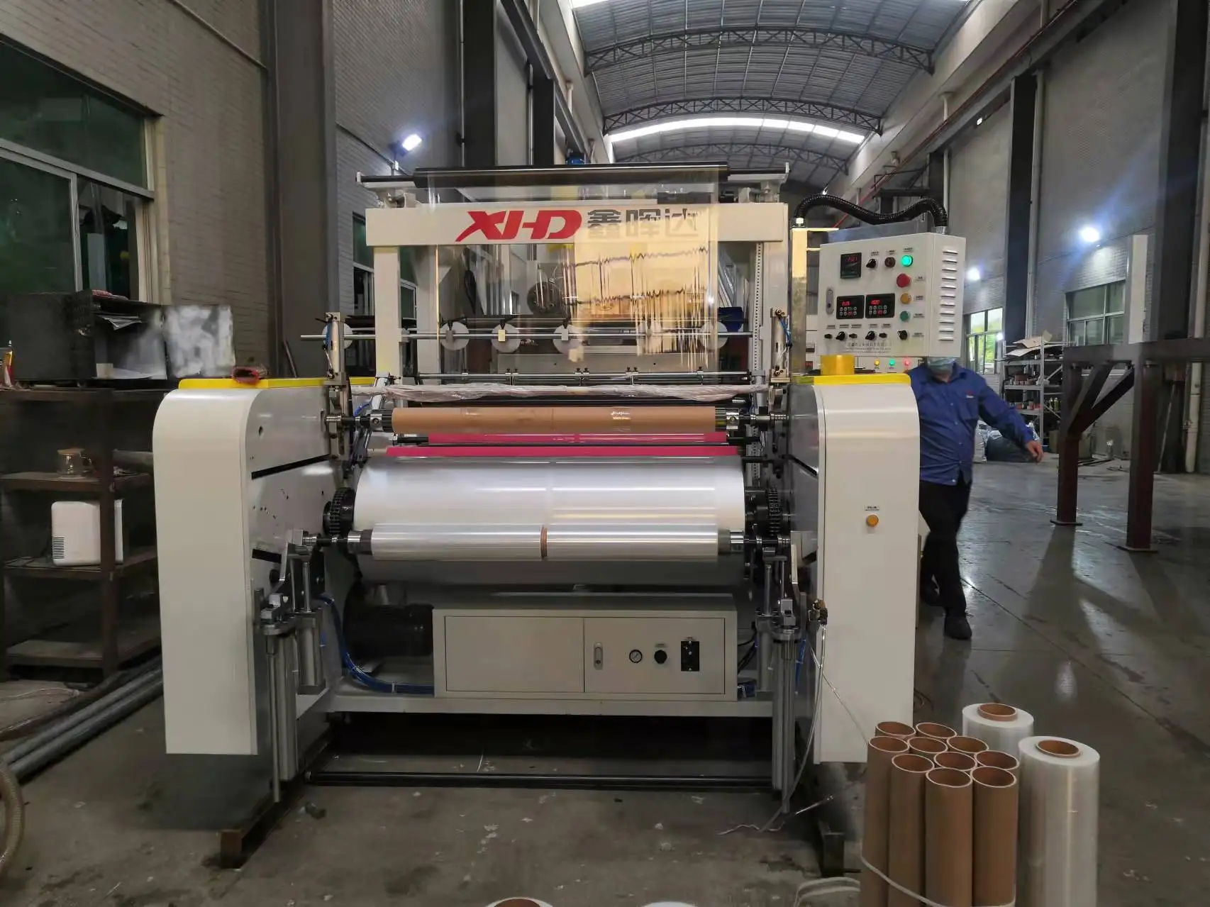 Машина для производства полиэтиленовой стрейч-пленки, оборудование для производства полиэтиленовой пленки, линия по производству стрейч-пленки