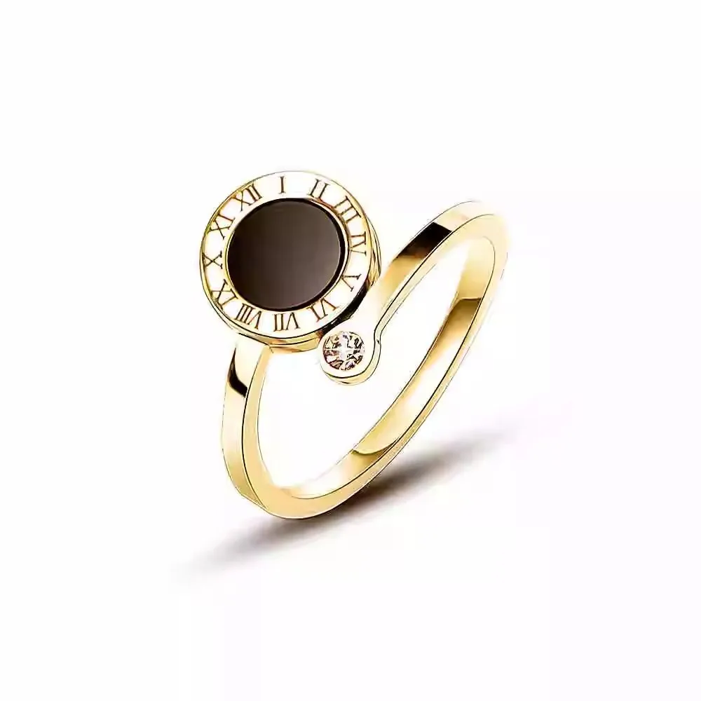 Fashionable and Trendy Ring With Roman Numerals Personalized Adjustable Ring for Weddings Engagements Gifts