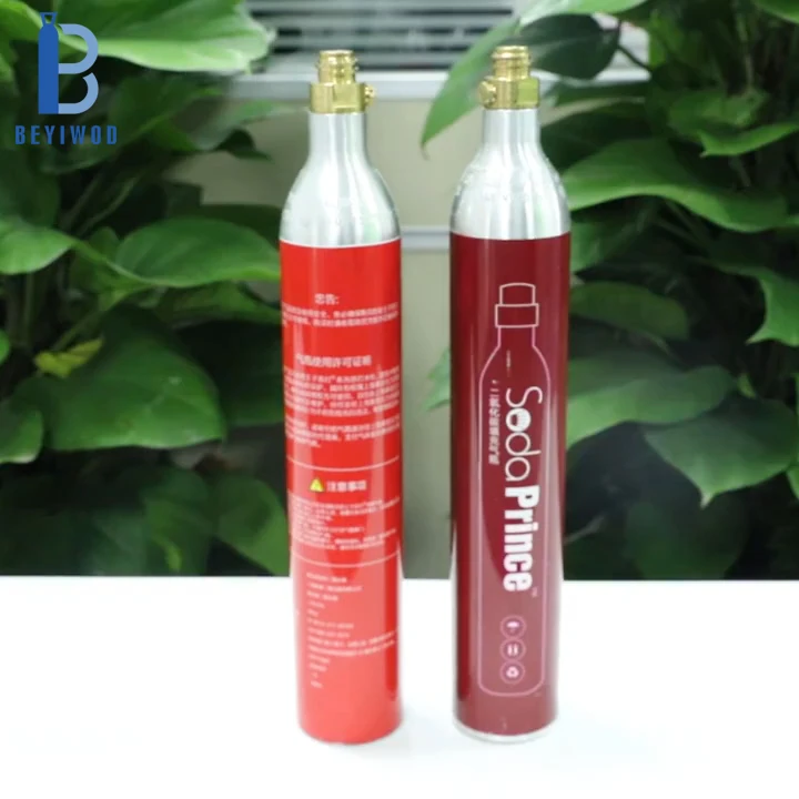 0.6L Soda Water Cylinder Co2 Bottle Tank 150BAR 2200PSI High Pressure with Adapter