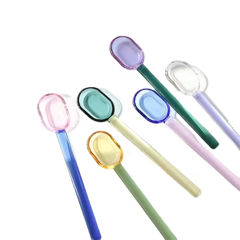 Стеклянная чайная ложка для перемешивания