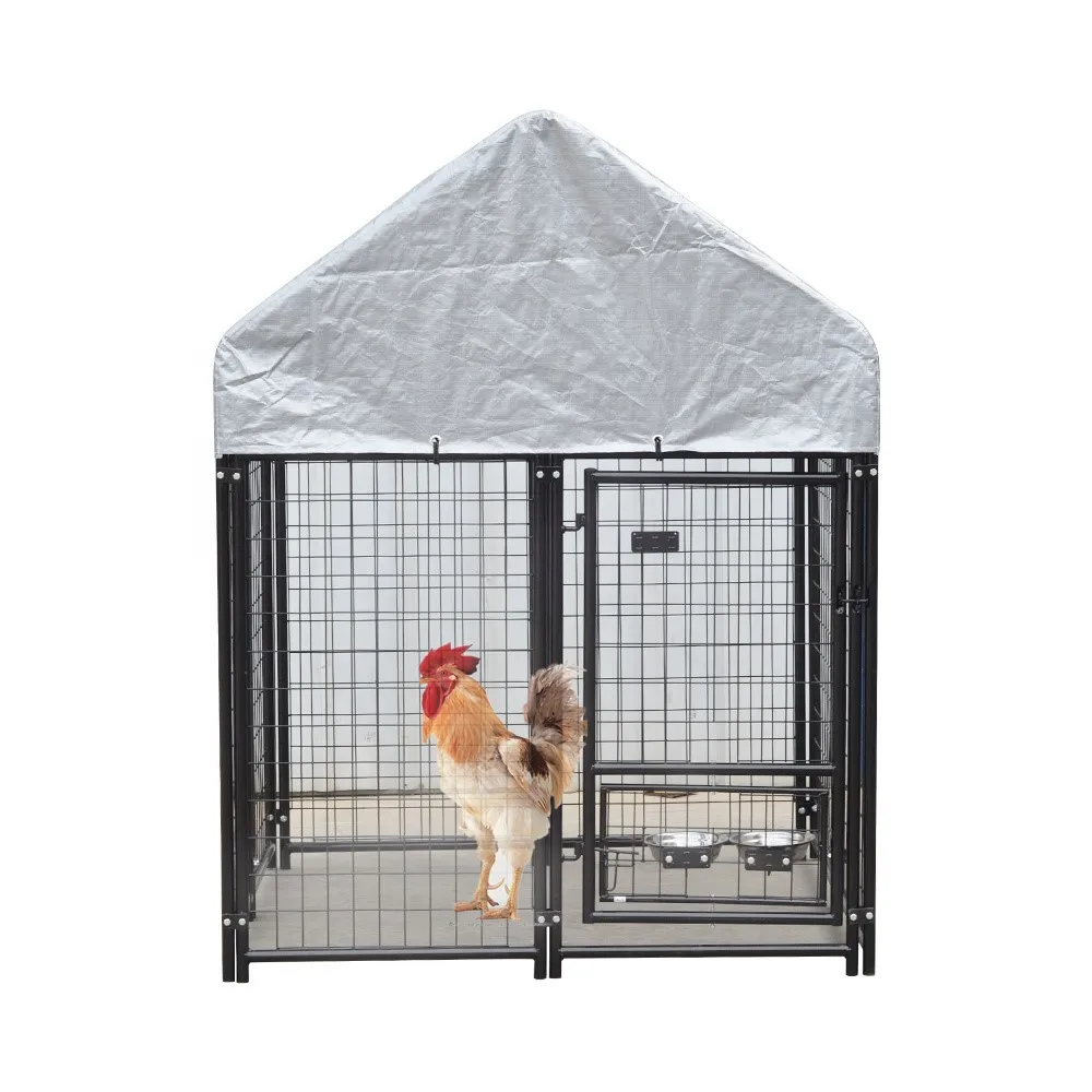 folding chicken cage garden with proof protection rain and UV sun